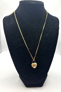 Pre Owned 10kt Gold Chain & 17in Pendant 2.75 Grams