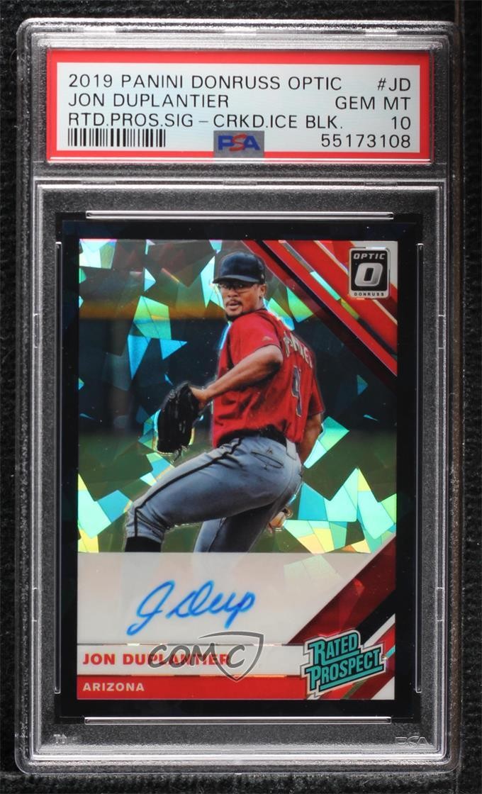 2019 Panini Donruss Optic 21/25 Jon Duplantier PSA 10 GEM MT Rookie Auto RC 0q0m
