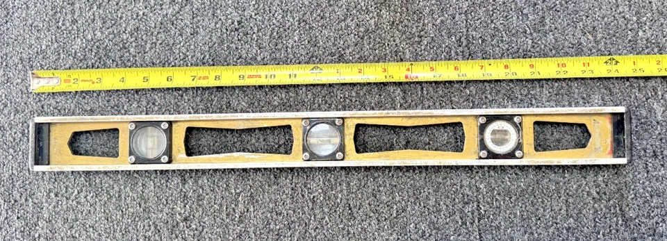 Sears Craftsman 24" Level Aluminum Model 9-39928-24 in. 60 CM, VINTAGE, USA - Image 3 of 4