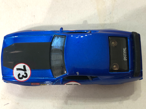 JADA 1973 MUSTANG MACH 1 BLUE 1:64 SCALE DIECAST - Picture 3 of 7