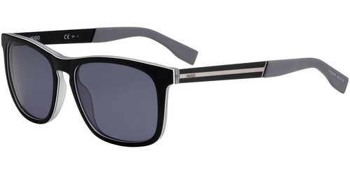 Hugo by Hugo Boss Hombre Mt Negro/Rutenio/Gris Oscuro Cuadrado Suave HG0245S 0O6W IR