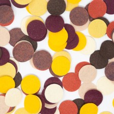 Wool Blend Felt Circle Collection - Kitchen Spices Color Set - Made in USA
