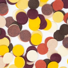Wool Blend Felt Circle Collection - Kitchen Spices Color Set - Made in USA