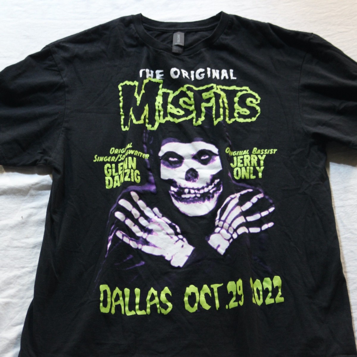 Original Misfits Band Tee Dallas 2022 Concert Merch Glen Danzig