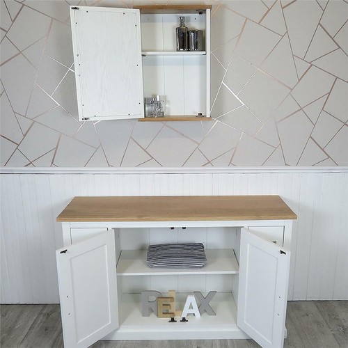 White Painted Bathroom Furniture | Bathroom Storage Cabinet | Storage - Picture 3 of 7