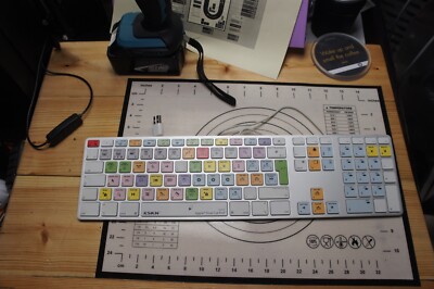APPLE A1243 QWERTZ UK LOGIC FINAL CUT PRO SHORTCUT KEYBOARD iMac USB XSKN