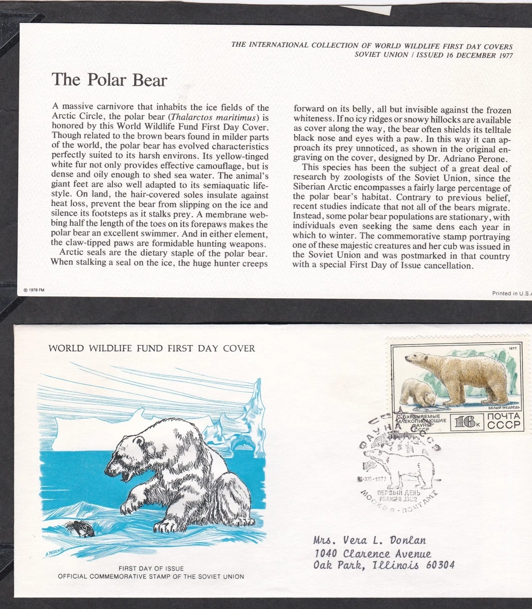 World Wildlife Fund (WWF) Used Russian & Soviet Union Stamps for