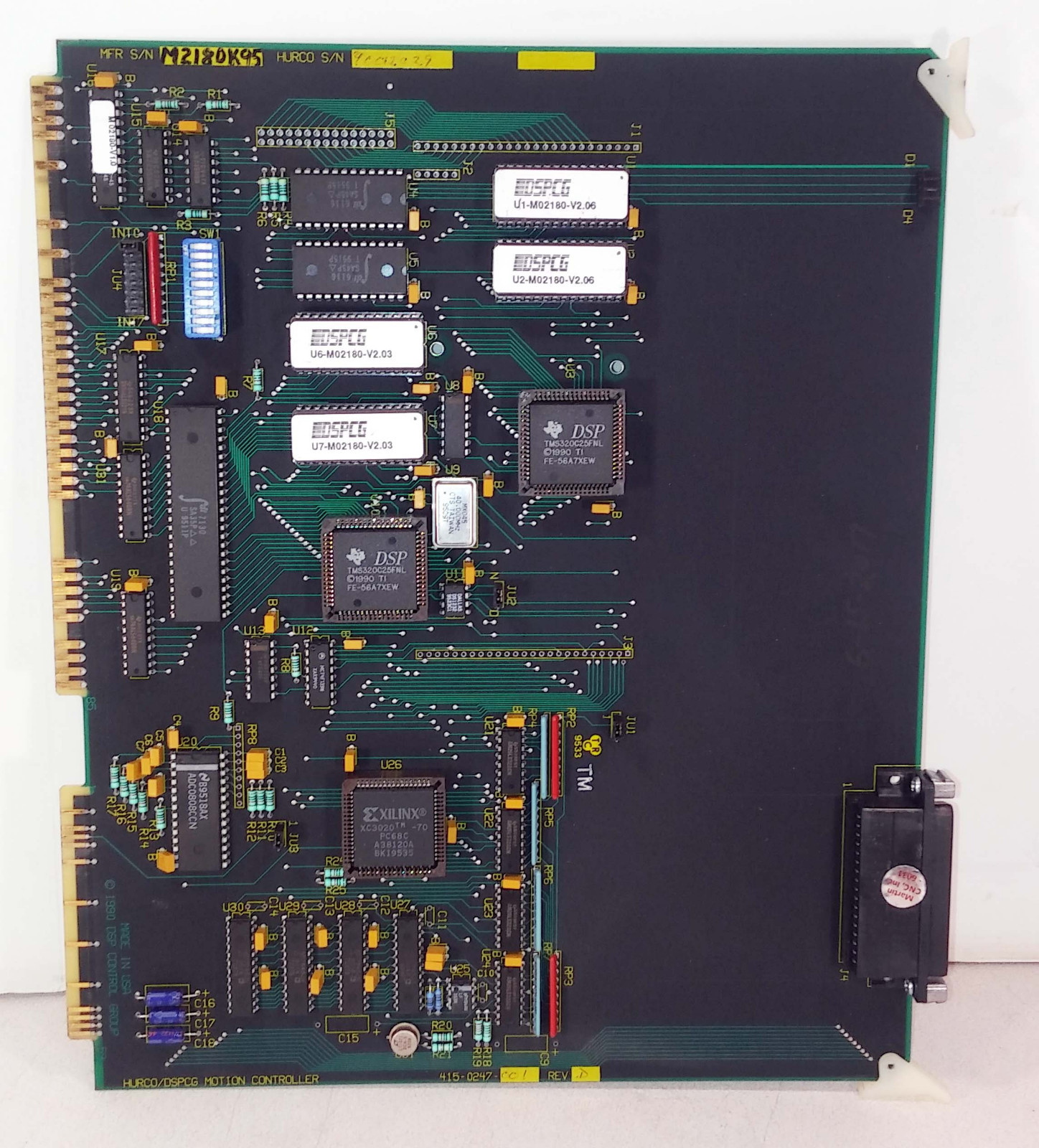 1 USED HUNCO 415-0247-001 PC BOARD MOTION CONTROLLER REV. D ***MAKE OFFER***