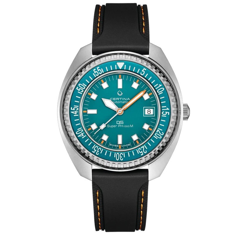New Certina DS SUPER PH1000M STC Teal Dial 43.5mm Men's Watch
