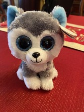 TY Beanie Boos 6" SLUSH Husky Dog Plush Stuffed Animal Toy MWMTs Ty Heart Tags