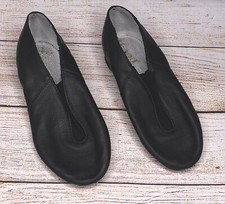 Bloch Toddler Girl Black Leather Ballet Slippers Shoes Heels 9T