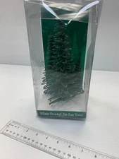 Dept 56 Village Frosted Zig-Zag Trees Accessories in Green #52507 #W3