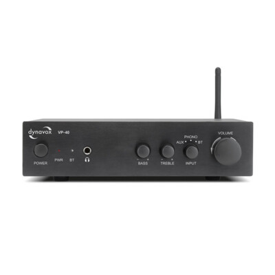 Bluetooth Dynavox VR-40 Stereo Kompakt Verstärker  mit Phono-Eingang und BT