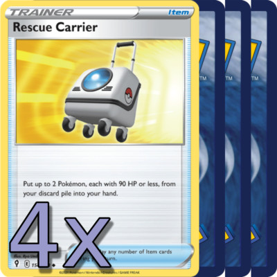 4x Rescue Carrier - NM Playset - Trainer x4 - Pokemon TCG