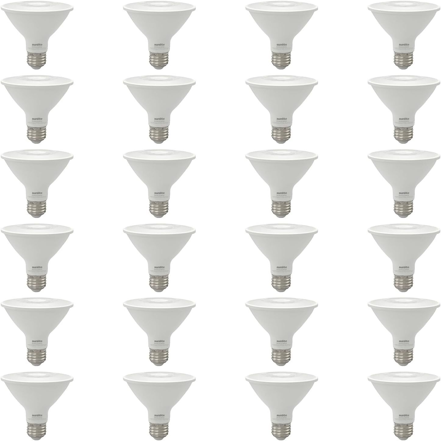 24PK PAR30 LED Short Neck Flood Light Bulb, 9W(75W), 5000K, High Brightness, E26