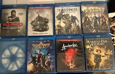 Lot Of 8 Empty Blu Ray Cases With Sleeve Artwork - No Discs