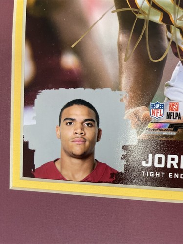 Jordan Reed 2019 Washington Redskins Signed 8x10 Photo In Mat Beckett Auth - Picture 6 of 8