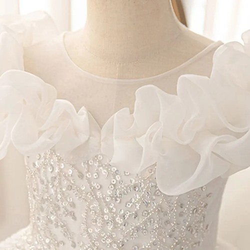 Girl Summer Dress Princess Dress Girls Birthday Elegant Party Dress Evening Gown - Picture 5 of 20