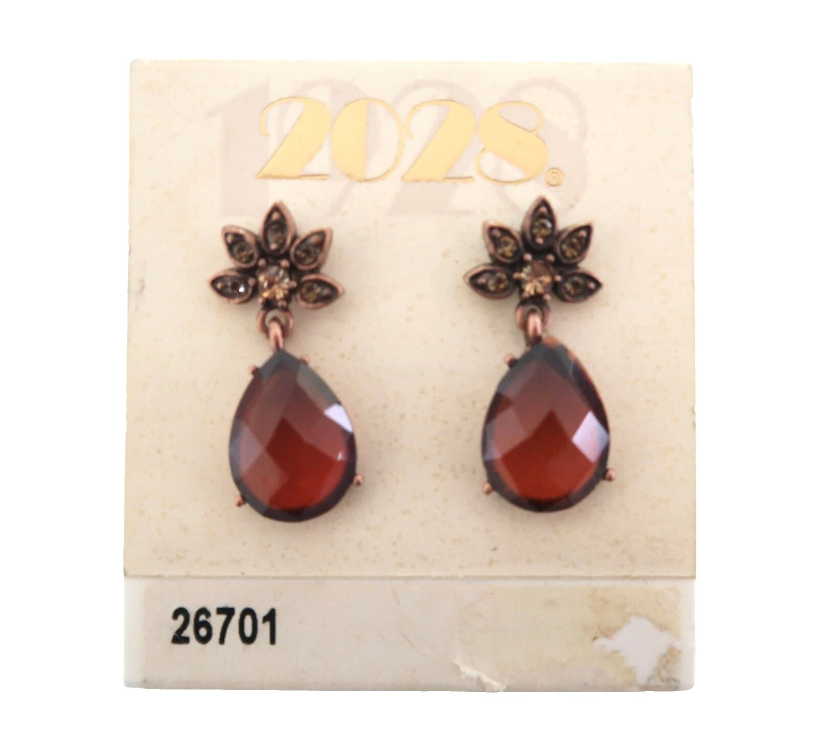 Pendientes de Moda 1928 Marrón