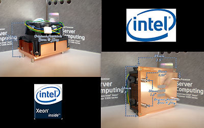 Intel Xeon Heatsink CPU Cooler Fan for Xeon X5472-X5460-X5470- Socket LGA771 New