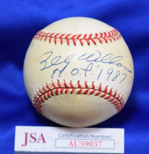 Billy Williams JSA COA Autograph National League Signed Baseball HOF 1987