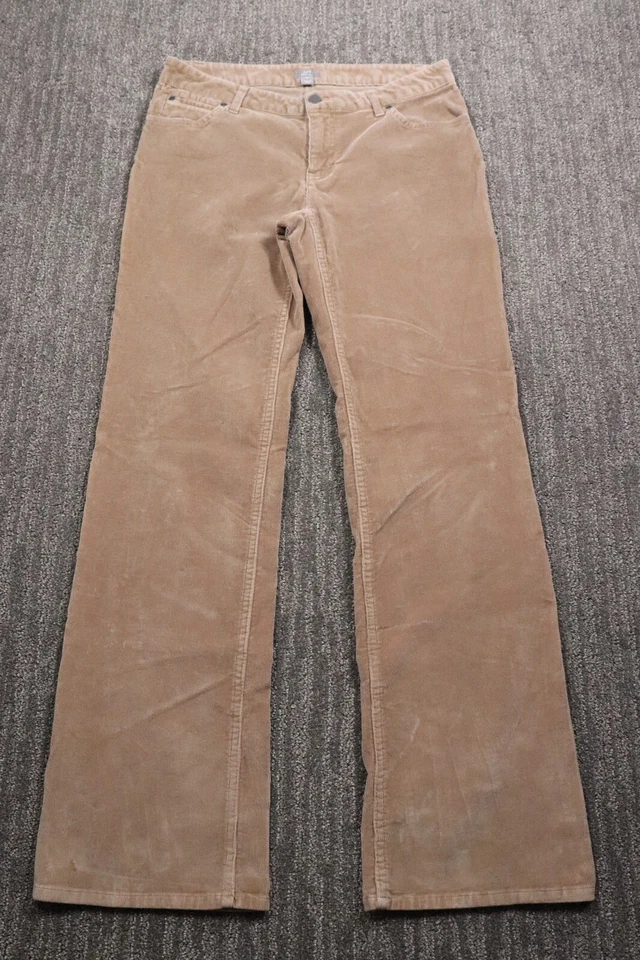 Pantalones de pana para mujer J.Jill talla 6 (32x32) corte bota elástico marrón ciudad clásico Foto 2 de 4