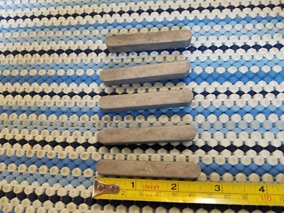 (5) McMaster-Carr 98870A600 Steel Machine Key 3703750375-2500- 3/8 x 3/8 x 2-1/2