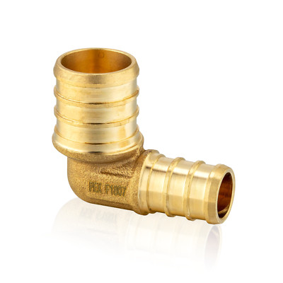 EFIELD 3/4'' x 1/2'' Pex Reducing Elbow Crimp Brass Fittings No Lead Free Shipping