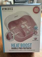 New Foot Bath Homedics Heat Boost Bubble Pro Footbath