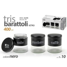 SET 3 TRIS BARATTOLI CUCINA