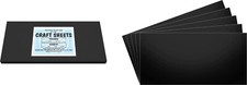 Black Flex Plasticard Polystyrene Craft Sheets - 6"x12" - .060" thick - 10 Pack