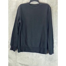 GOODFELLOW  CO Men's Black Solid Regular-Fit Crewneck Pullover Sweatshirt SZ M