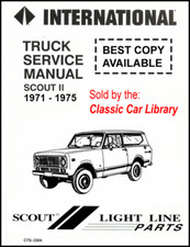 MANUAL DE SERVICIO SCOUT 2 1971-1975 TALLER REPARACIÓN COSECHADORA INTERNACIONAL CTS IH II