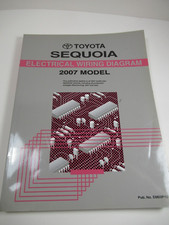 Rare Version OEM 2007 Updated Toyota Sequoia Electrical Wiring Diagram # EMO3P1U