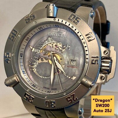Invicta Subaqua Noma Invicta Sw200 52mm DRAGON SUBAQUA Silvertn