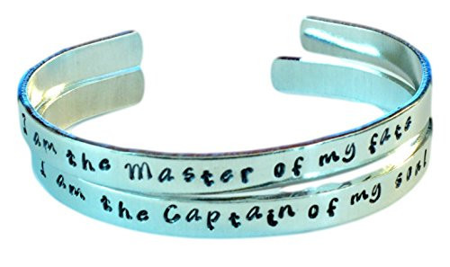 I am the master of my fate... - Hand Stamped Bracelet ...