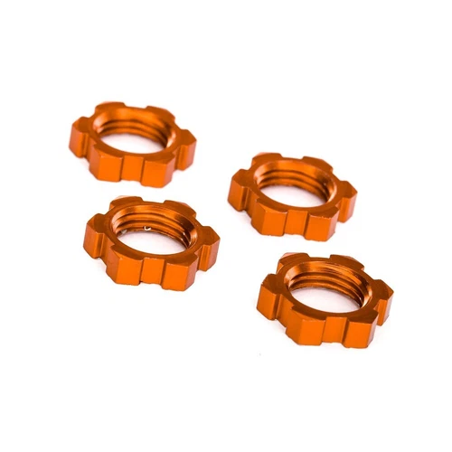 Traxxas Serrated Wheel Nuts 17mm Splined Orange 7758T Sledge/E-Revo 2/X-Maxx/XRT