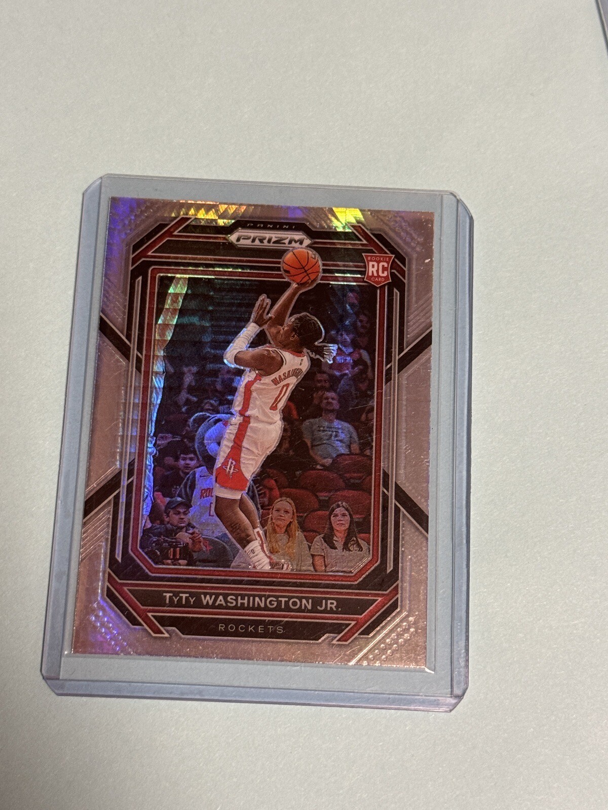 TyTy Washington Jr 2022 Prizm Hyper Prizm Rookie #243 Rockets RC