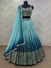LATEST PARTY WEAR GEORGETTE LEHENGA CHOLI WITH DUPATTA FOR WEDDING  PARTY WEAR