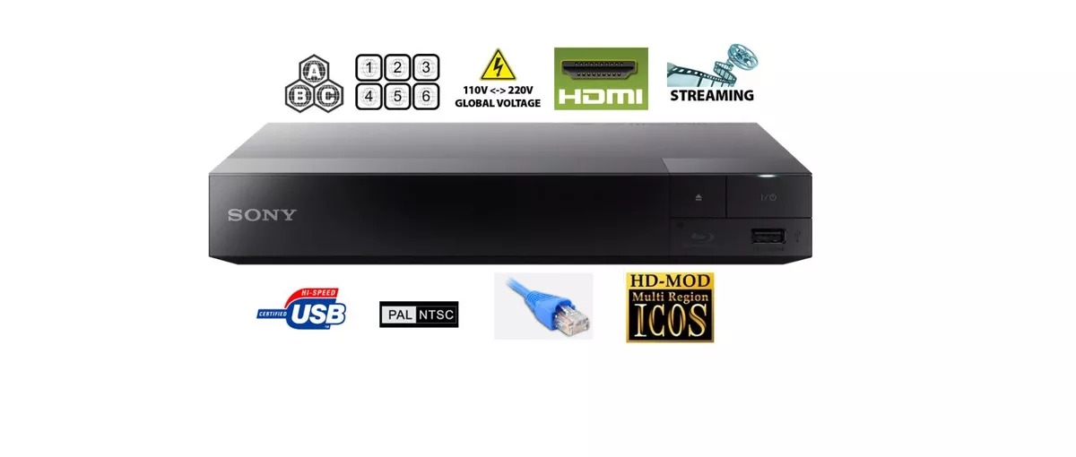 2015 Sony BDP-S1500 Region free Blu Ray player- PAL/NTSC-USB with world  wide use