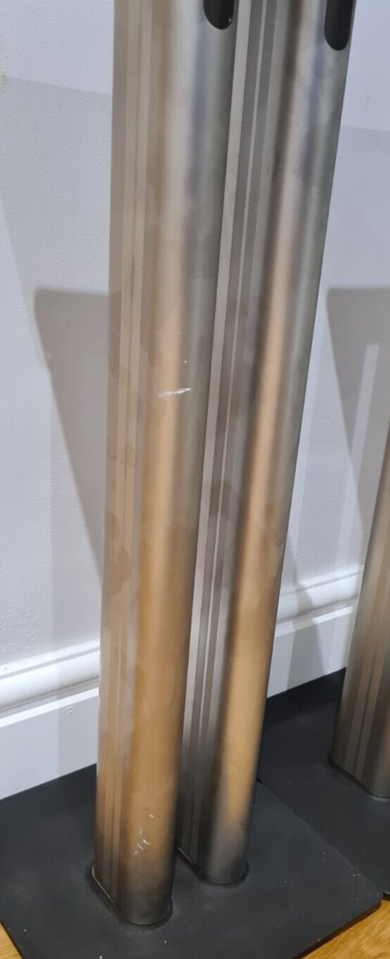 ALPHASON DESIGNS 24" DOUBLE PILLAR SPEAKER STANDS WITH FLOOR & TOP