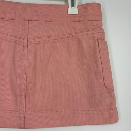 Minifalda Forever 21 Juniors Talla Mediana Chicle Rosa Denim Parches Bolsillos - Imagen 5 de 7