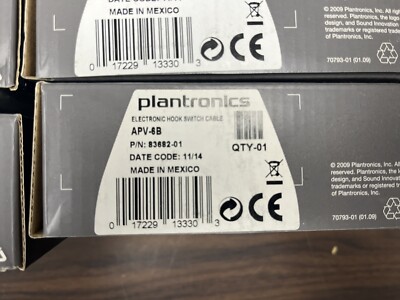 Plantronics Electronic Hook Switch Adapter APV-6B 83682-01 Avaya *New