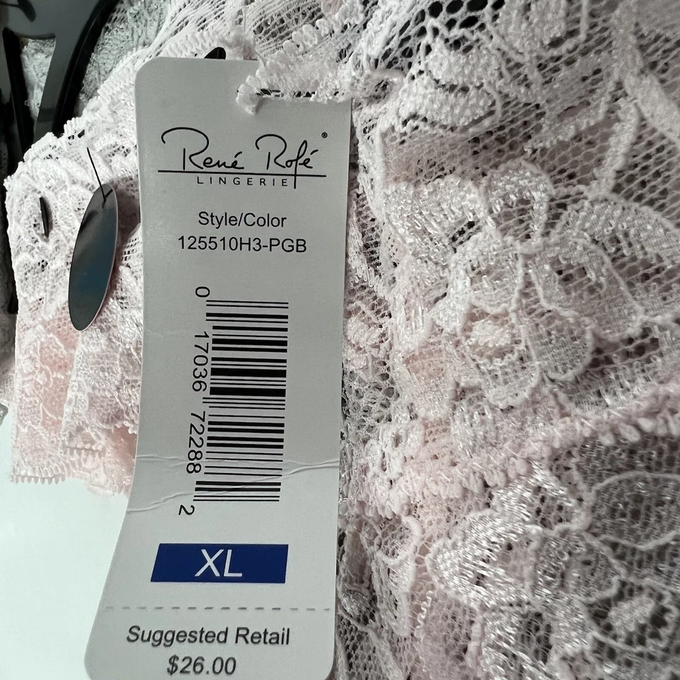 RENE ROFE Bragas Mujer Talla XL Paquete de 3 Tangas de Encaje Multicolor Foto 4 de 4