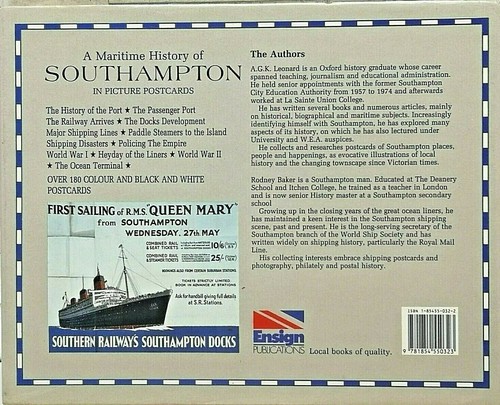 Maritime History of Southampton in Picture Postcards by Baker, Rodney Hardback - Picture 2 of 3