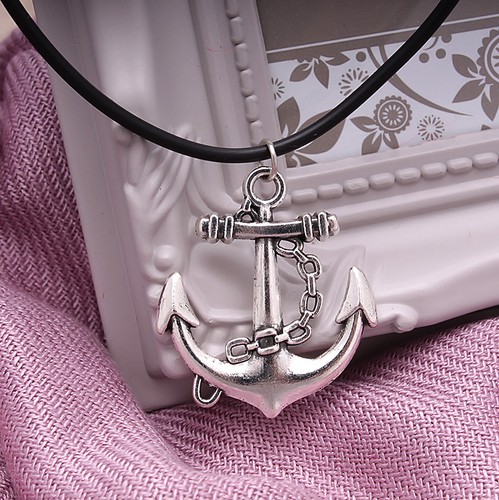 Mujeres Dama Cuerda de Cuero Gargantilla Dije Collar Colgante Retro Hippy Plata Tibetana - Imagen 5 de 14