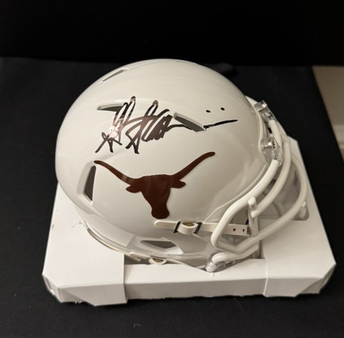 MINICASCO BECKETT BAS FIRMADO POR STEVE SARKISIAN TEXAS LONGHORNS RAIDERS - Imagen 2 de 6