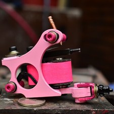 Handmade tattoo machine color packer mag 5-25, Running 95-100 Hz 4.5V Unloaded