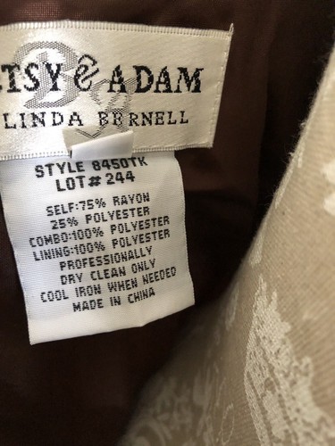 Betsy & Adam By Linda Bernell Floor Length Evening Gown, Ball Dress, Bridesmaid - Picture 20 of 20