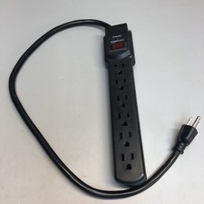 Power Strip Amazon Basics Type 3 125V 15A 60hz Black READ